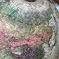 Vintage Globe Mounted on Board 
