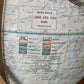 Vintage Globe Mounted on Board 