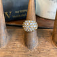 Vintage Gold Plated Sterling with Rhinestones Ring - The Mustard Seed Collection, The Seed