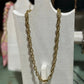 Vintage Gold Tone 2 Bulb Necklace
