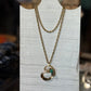 Vintage Gold Tone & Jade Necklace - The Mustard Seed Collection, The Seed