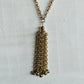 Vintage Gold-Tone Tassel Station Chain Necklace - 28"Necklaces