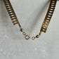 Vintage Gold-Tone Textured Geometric Collar Necklace - 16" - The Mustard Seed Collection, The Seed