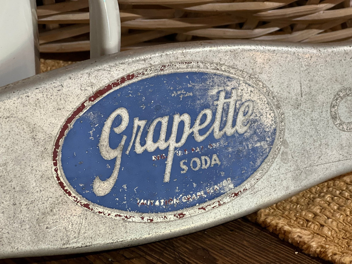 Vintage Grapette Advertising General Store Door Push Sign - The Mustard Seed Collection, The Seed