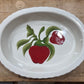 Vintage Hand-Painted Apple Ceramic Oval Casserole & Baking Dish - The Mustard Seed Collection, The Seed