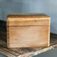 Painted Rooster Wooden Recipe Box with A–Z Dividers – Finger-Jointed Farmhouse Kitchen Box