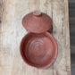 Vintage Hand-Thrown Terracotta Lidded Garlic Keeper / Bean Pot – 5" x 6.5" - The Mustard Seed Collection, The Seed