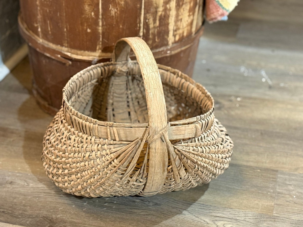 Vintage Handmade Basket - The Mustard Seed Collection, The Seed