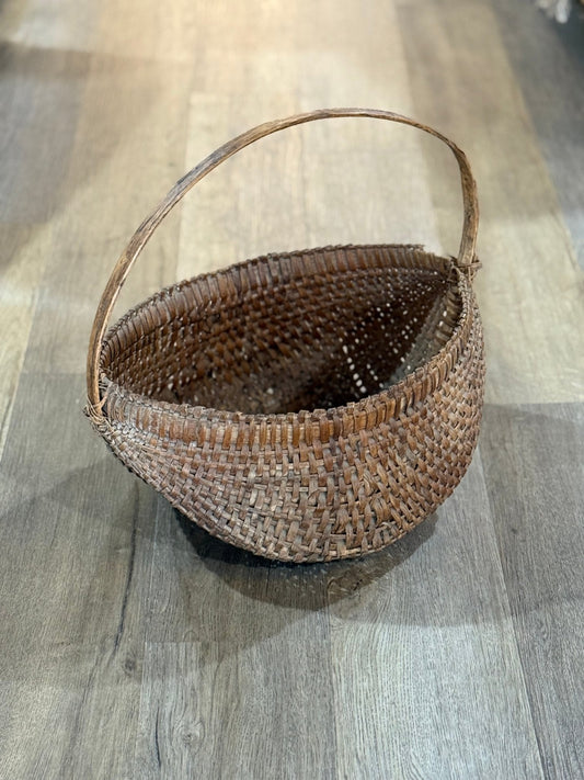 Vintage Handmade Basket - The Mustard Seed Collection, The Seed