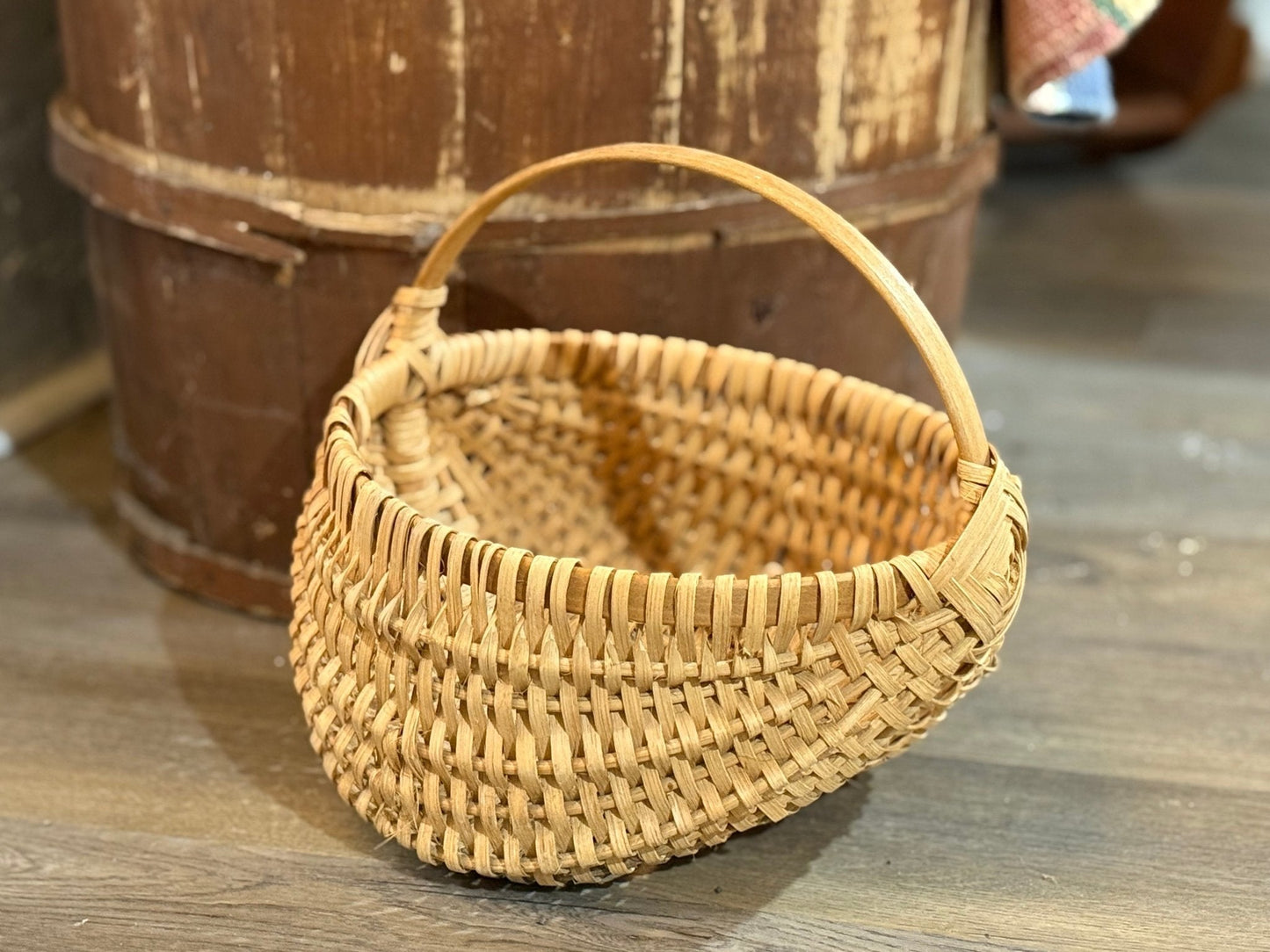 Vintage Handmade Basket - The Mustard Seed Collection, The Seed