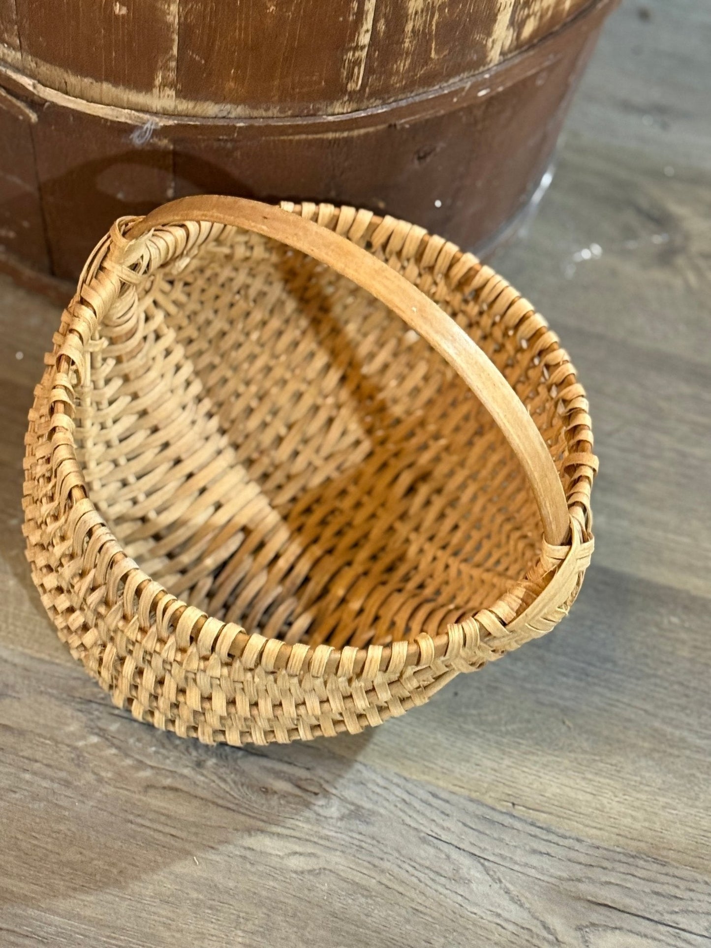 Vintage Handmade Basket - The Mustard Seed Collection, The Seed