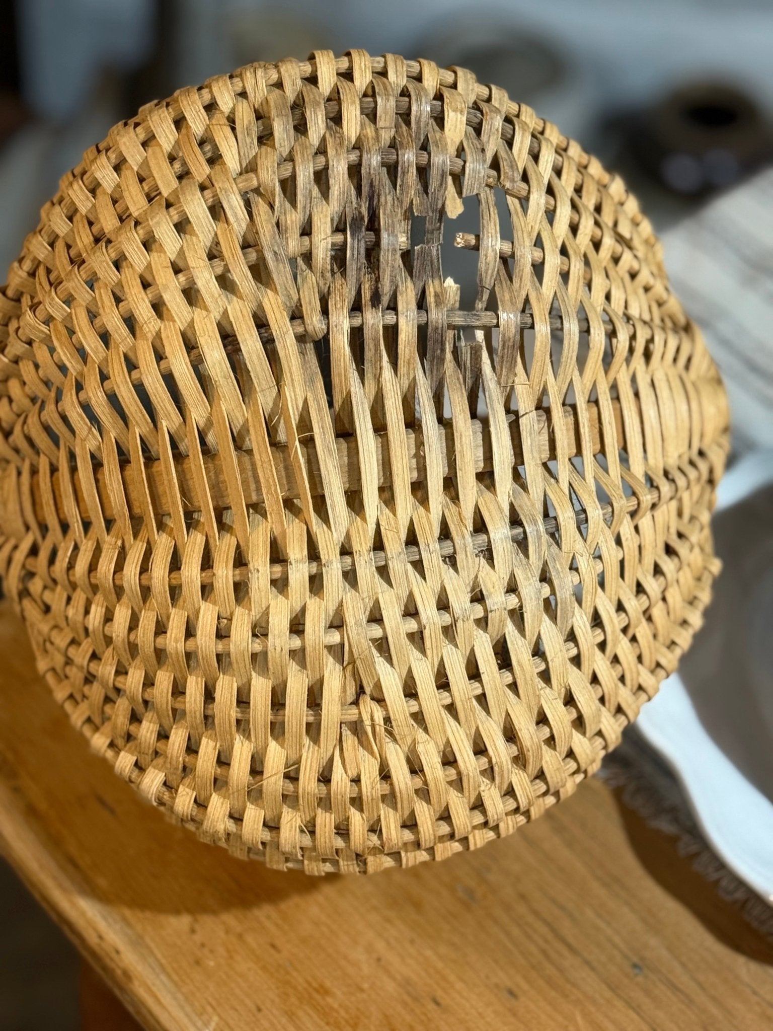 Vintage Handmade Basket - The Mustard Seed Collection, The Seed