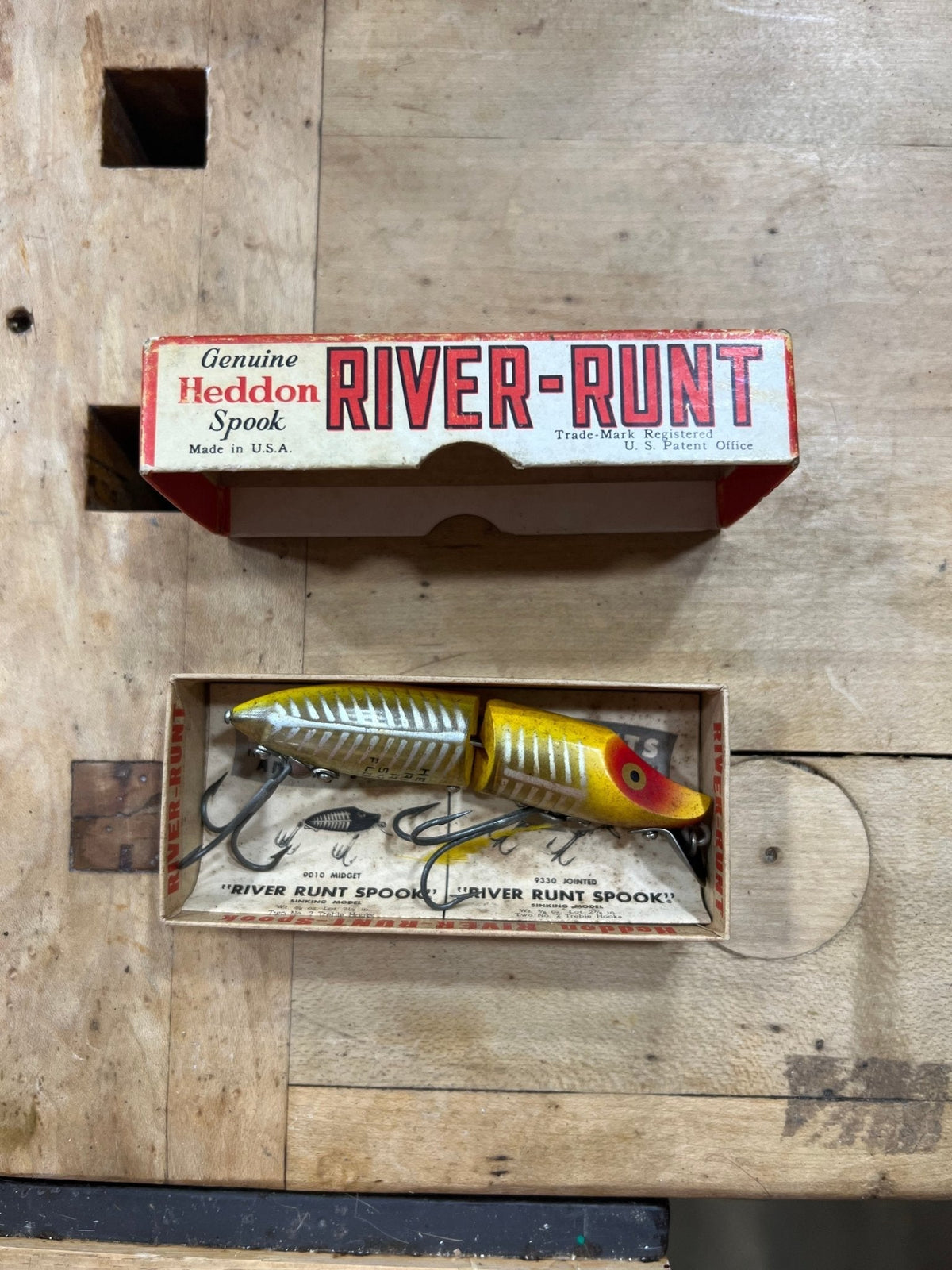 Vintage Heddon River Runt Spook Lure - The Mustard Seed Collection, The Seed
