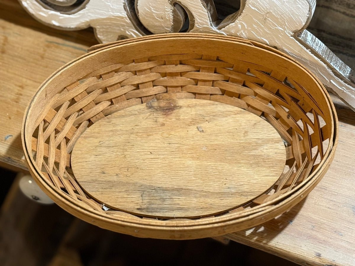 Vintage Henn Oval Basket - The Mustard Seed Collection, The Seed