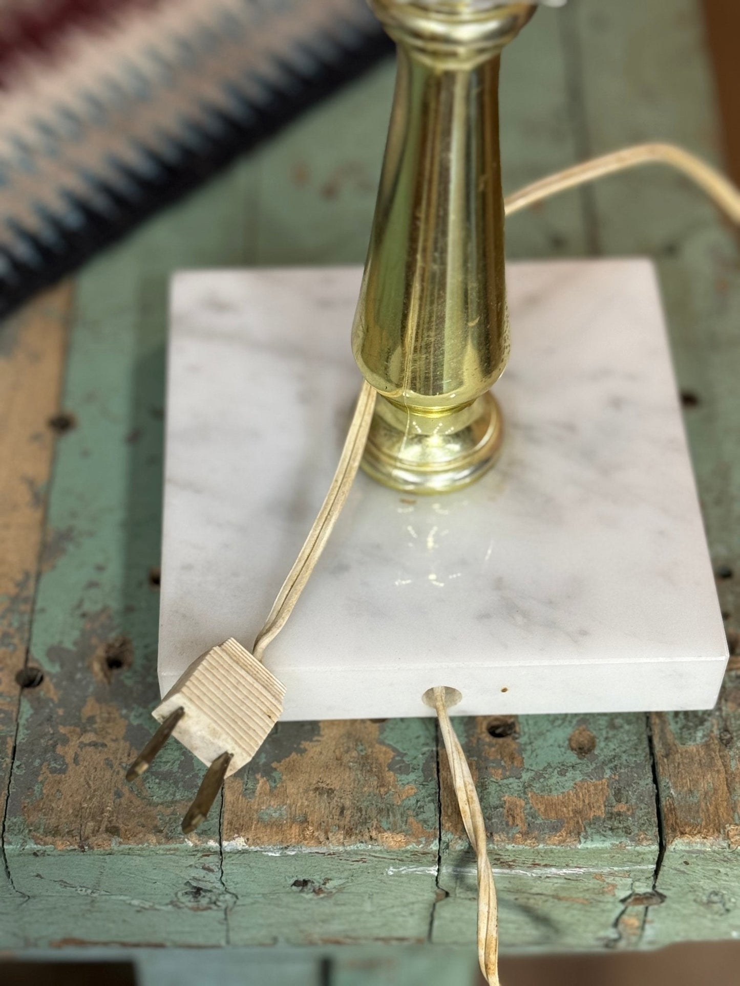 Vintage Hobnail Parlor Lamp