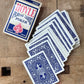 Vintage Hoyle official poker playing cards-blue Shell back and Nevada finish 