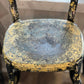 Vintage Industrial Distressed Metal Bar Stool - 35" Tall Counter Seating - The Mustard Seed Collection, The Seed