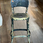 Vintage Industrial Distressed Metal Bar Stool - 35" Tall Counter Seating - The Mustard Seed Collection, The Seed
