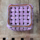 Vintage-Inspired Ceramic Woven Basket Planter with Rose Detail 