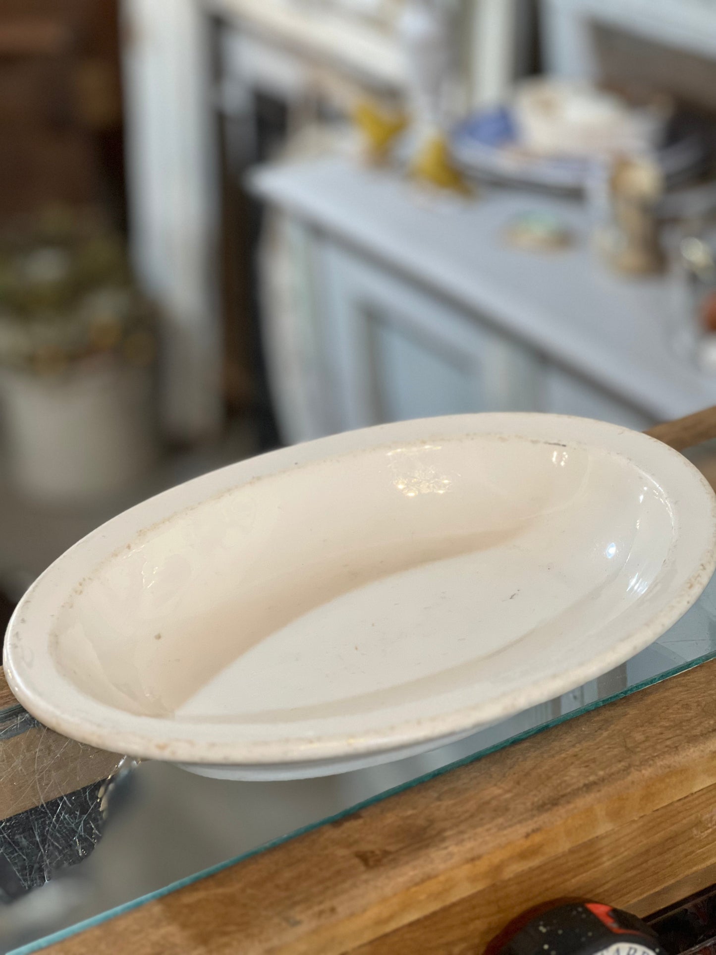 Vintage Ironstone Serving Dish Vegetable Deep Unique Depth Shenango China New Castle PA
