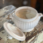 Vintage Japanese White Ironstone Tureen Soy Candle - The Mustard Seed Collection, The Seed