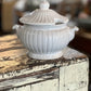Vintage Japanese White Ironstone Tureen Soy Candle - The Mustard Seed Collection, The Seed