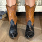 Vintage Justin Boots Two-Tone Western Cowboy Boots | Men's 9.5 B - The Mustard Seed Collection, The Seed