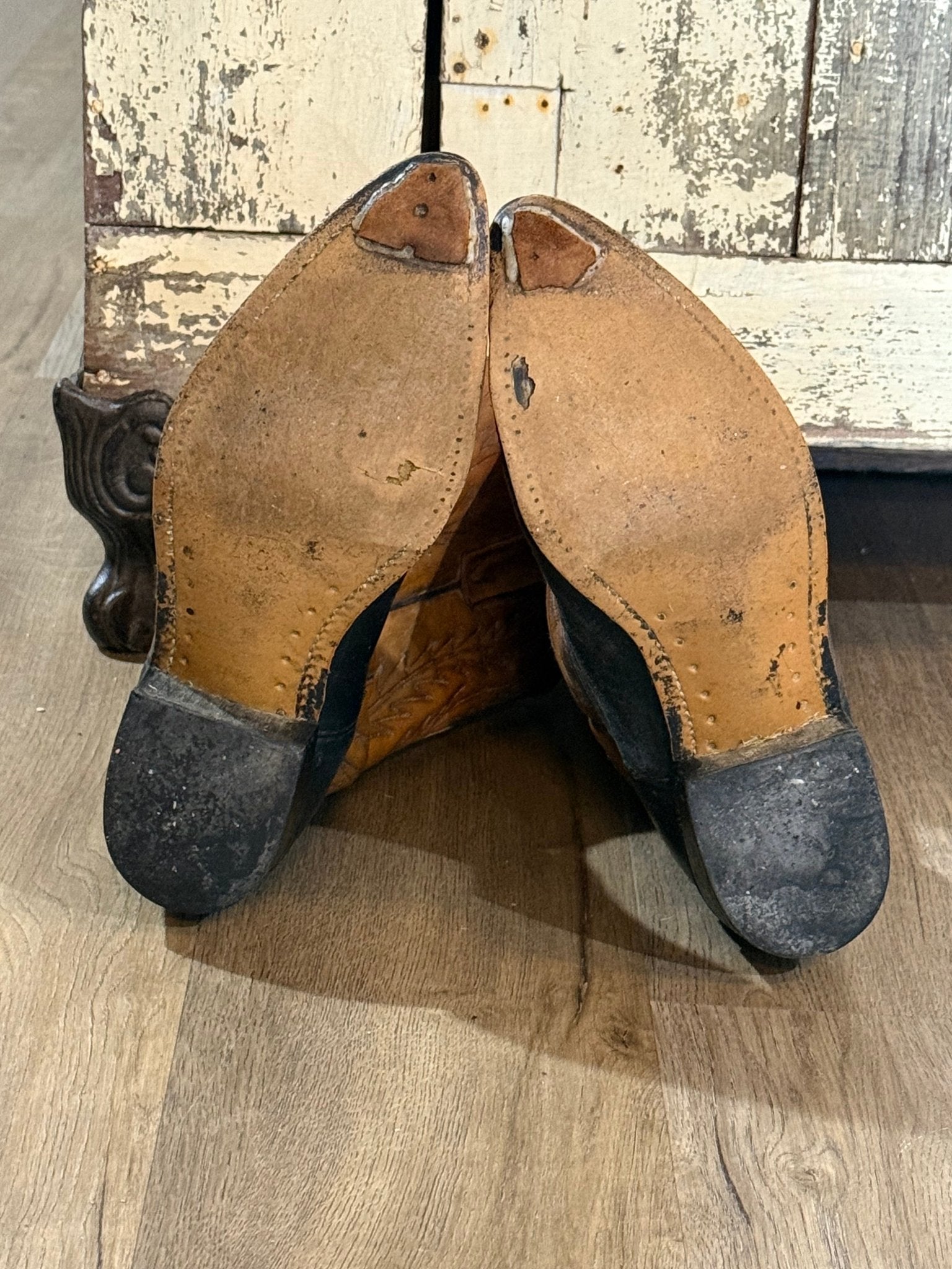 Vintage Justin Boots Two-Tone Western Cowboy Boots | Men's 9.5 B - The Mustard Seed Collection, The Seed