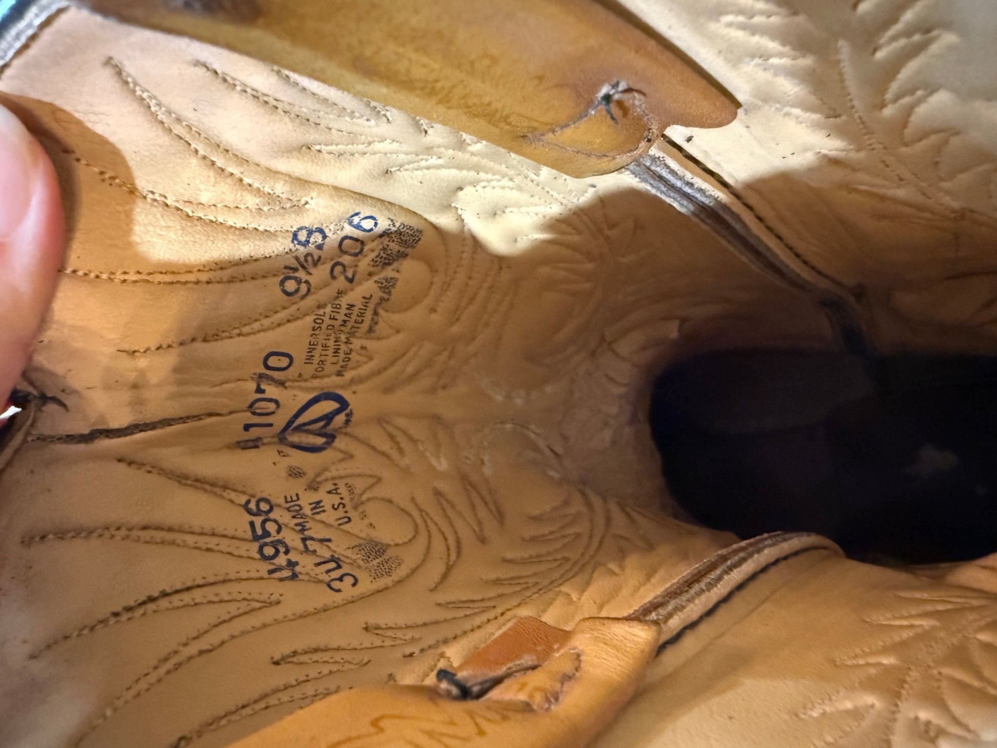 Vintage Justin Boots Two-Tone Western Cowboy Boots | Men's 9.5 B - The Mustard Seed Collection, The Seed