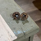 Vintage Large Faceted Crystal Halo Clip-On Earrings (1") - The Mustard Seed Collection, The Seed