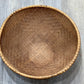 Vintage Large Round Woven Bamboo Winnowing Basket Bowl (17” x 6”) - The Mustard Seed Collection, The Seed