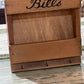 Vintage Mail Holder Wall Hanging with Hooks