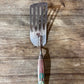 Vintage Metal Slotted Spatula with Painted Wooden Handle - The Mustard Seed Collection, The Seed