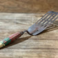 Vintage Metal Slotted Spatula with Painted Wooden Handle - The Mustard Seed Collection, The Seed