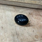 Vintage Mid-Century Black Cabochon Gold-Tone Scarf Clip / SlideAccessories