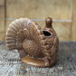 Vintage Mid-Century Brown Glazed Ceramic Turkey Planter / Centerpiece - The Mustard Seed Collection, The Seed