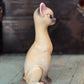 Vintage Mid-Century Modern Siamese Cat Ceramic Figurine – Retro Elongated Styling