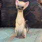 Vintage Mid-Century Modern Siamese Cat Ceramic Figurine – Retro Elongated Styling