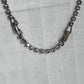 Vintage Mid-Century Rhinestone Festoon Necklace & Screw-Back Earrings Set