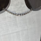 Vintage Mid-Century Rhinestone Tennis Choker with Dainty Trio Pendant