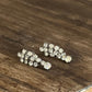 Vintage Mid-Century Tiered Rhinestone Drop Screw-Back Earrings