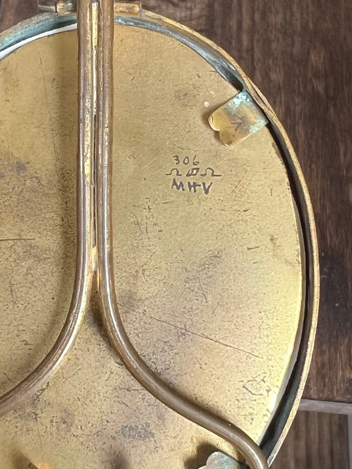 Vintage Miniature Oval Solid Brass Picture Frame – MHW 306 Heart Easel Back The Mustard Seed Collection, The Seed