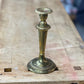 Vintage Neoclassical Fluted Brass Taper Candlestick Holder – 8" Elegant Brass Candle Stand - The Mustard Seed Collection, The Seed