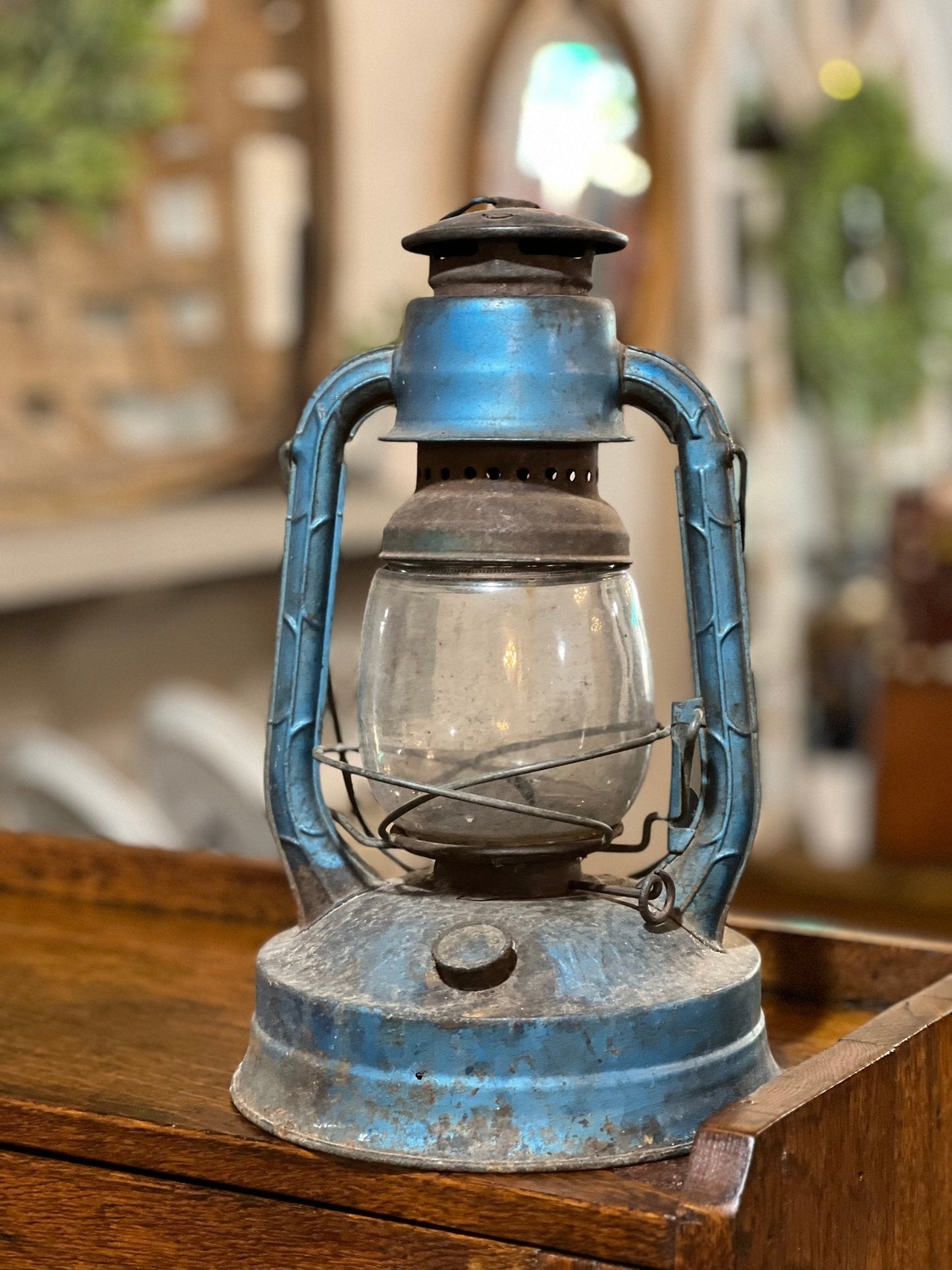 Vintage Nyusin Blue Lantern - The Mustard Seed Collection, The Seed