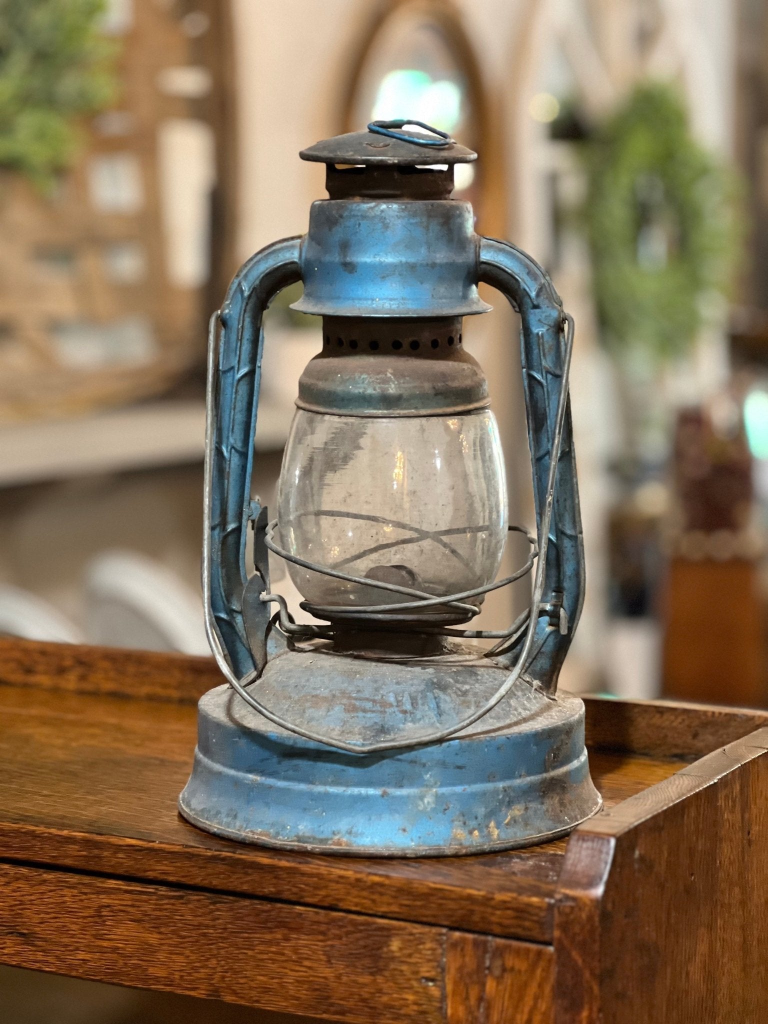 Vintage Nyusin Blue Lantern - The Mustard Seed Collection, The Seed