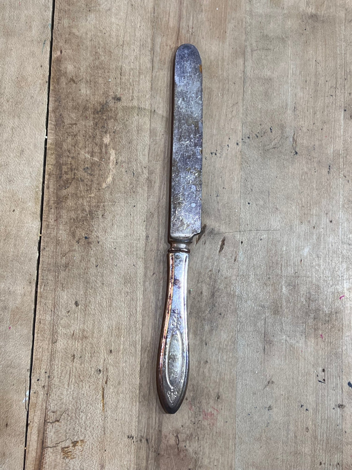 Vintage Ornate Hollow-Handle Silverplate Dinner Knife – Sold Individually - The Mustard Seed Collection, The Seed