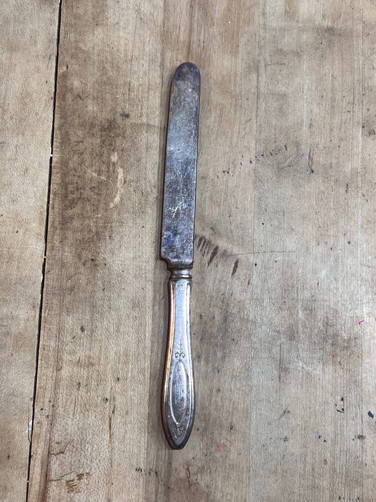 Vintage Ornate Hollow-Handle Silverplate Dinner Knife – Sold Individually - The Mustard Seed Collection, The Seed