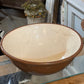 Vintage Pair of Salt Glazed Brown and White Harvest Bowls