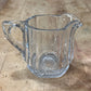 Vintage Paneled Clear Glass Creamer Pitcher - The Mustard Seed Collection, The Seed