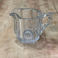 Vintage Paneled Clear Glass Creamer Pitcher - The Mustard Seed Collection, The Seed